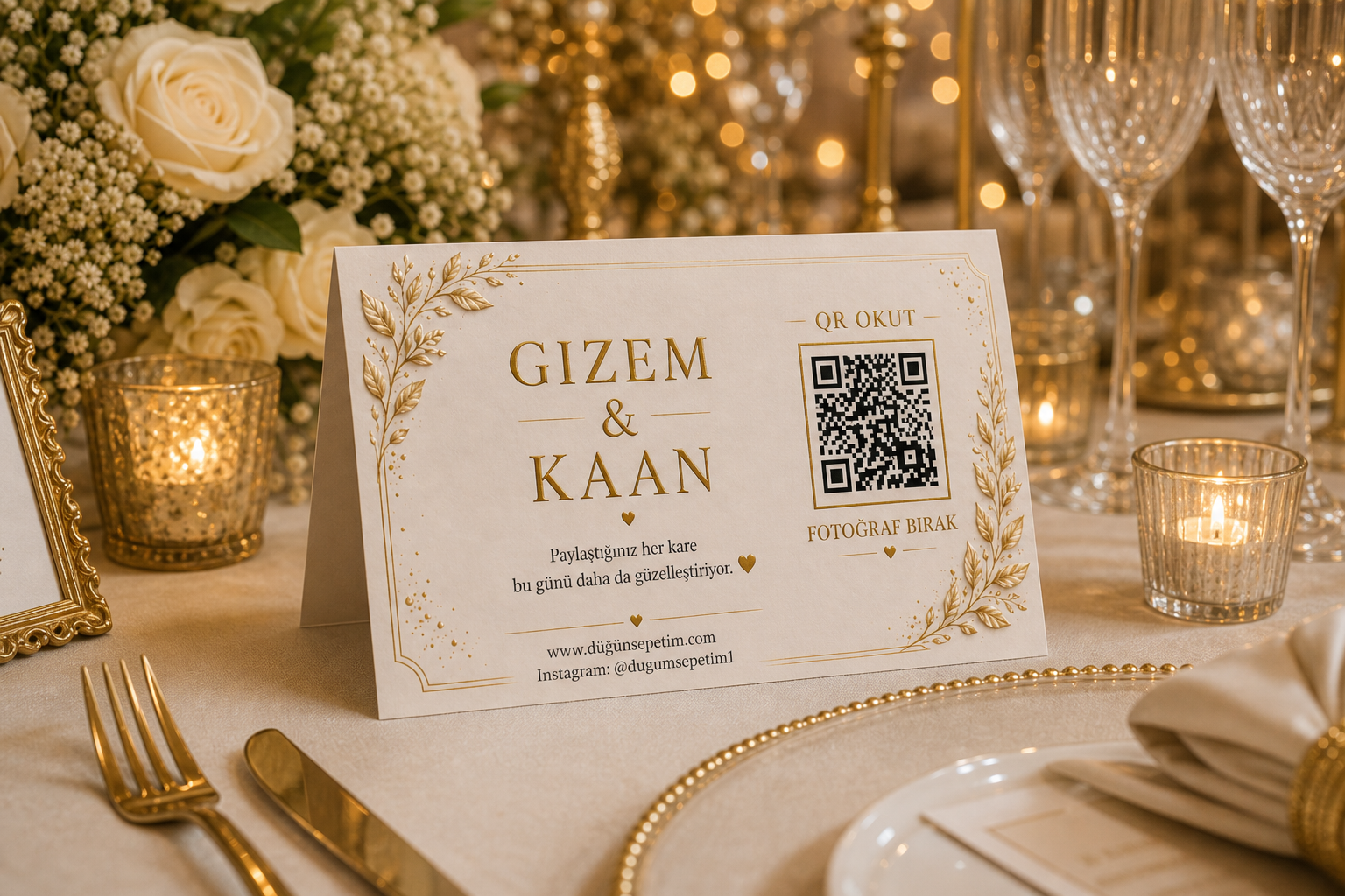 Masa Kartı · Altın Klasik